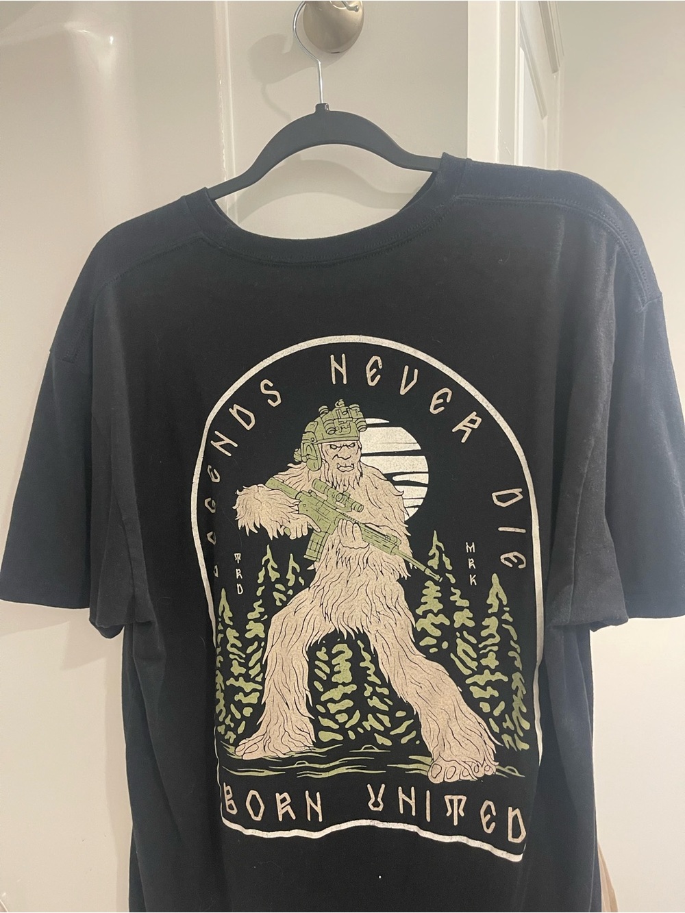 Tactical Big Foot Graphic Tee - 'Legends Never Die'